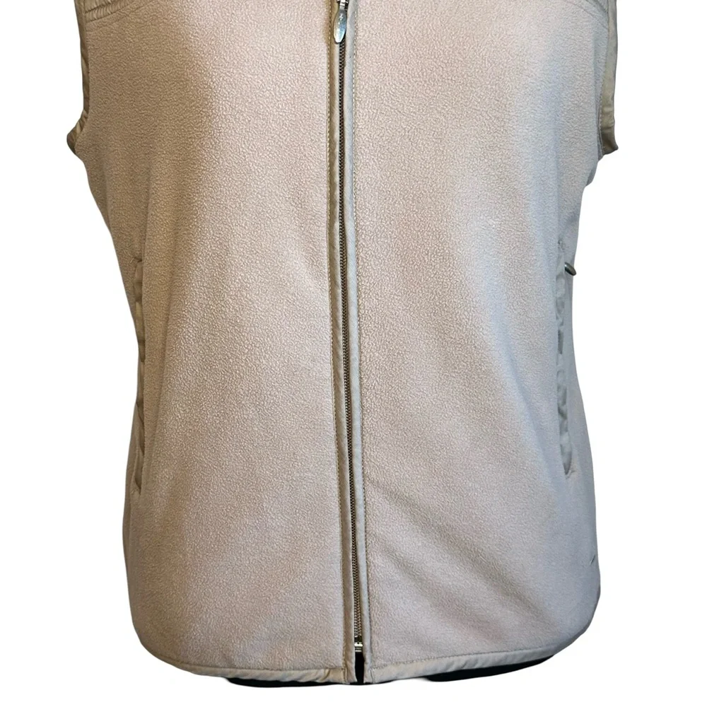 Nike Golf Women’s Taupe Beige Therma Fit Fleece Golf Vest Size Medium 8-10